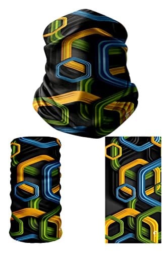 e taktik Multifunctional Nested Honeycombs Seamless Knitting UV+ Neckerwear Face Mask Headband Bandana Do Rag Hairband