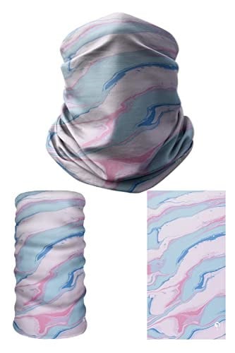 e taktik Multifunctional Pink-Water Green Paints Seamless Knitting UV+ Neckerwear Face Mask Headband Bandana Do Rag Hairband