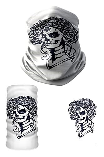 e taktik Multifunctional Skull Masked Woman Seamless Knitting UV+ Neckerwear Face Mask Headband Bandana Do Rag Hairband