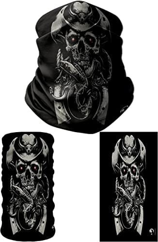 e taktik Multifunctional Snake Cowboy Skull Seamless Knitting UV+ Neckerwear Face Mask Headband Bandana Do Rag Hairband