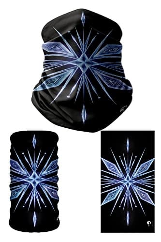 e taktik Multifunctional Snowflake Crystal Seamless Knitting UV+ Neckerwear Face Mask Headband Bandana Do Rag Hairband