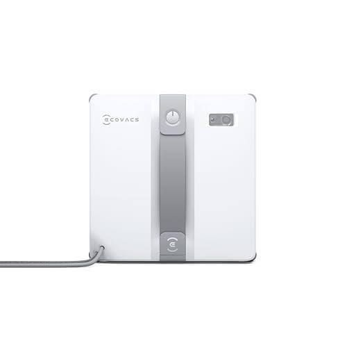 ECOVACS WINBOT Mini Cam Temizleme Robotu, Ultrasonik Çift Nozullu Püskürtme Sistemi, 9 Kademeli Güvenlik Koruması, Akıllı Rota Planlama Teknolojisi, 4 Temizlik Modu ve Kaymaz Güvenlik Sistemi
