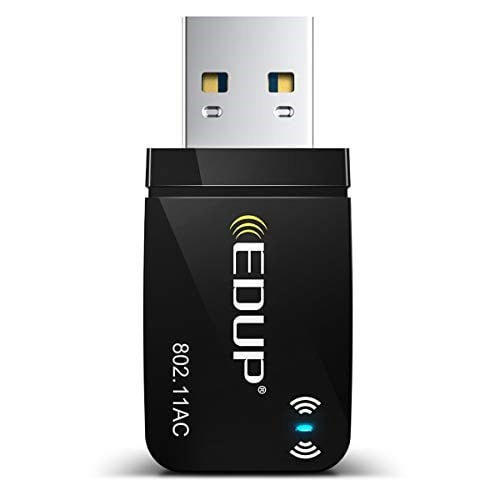 EDUP AC 1300 Mbit/s USB WLAN Adaptörü, Çift Bant WiFi Stick 2.4G/5GHz USB3.0 Adaptör Kablosuz Ağ Alıcısı WiFi Dongle, Masaüstü Bilgisayar/Dizüstü Bilgisayar için, Windows 11/10/8.1/7/Vista Mac OS X