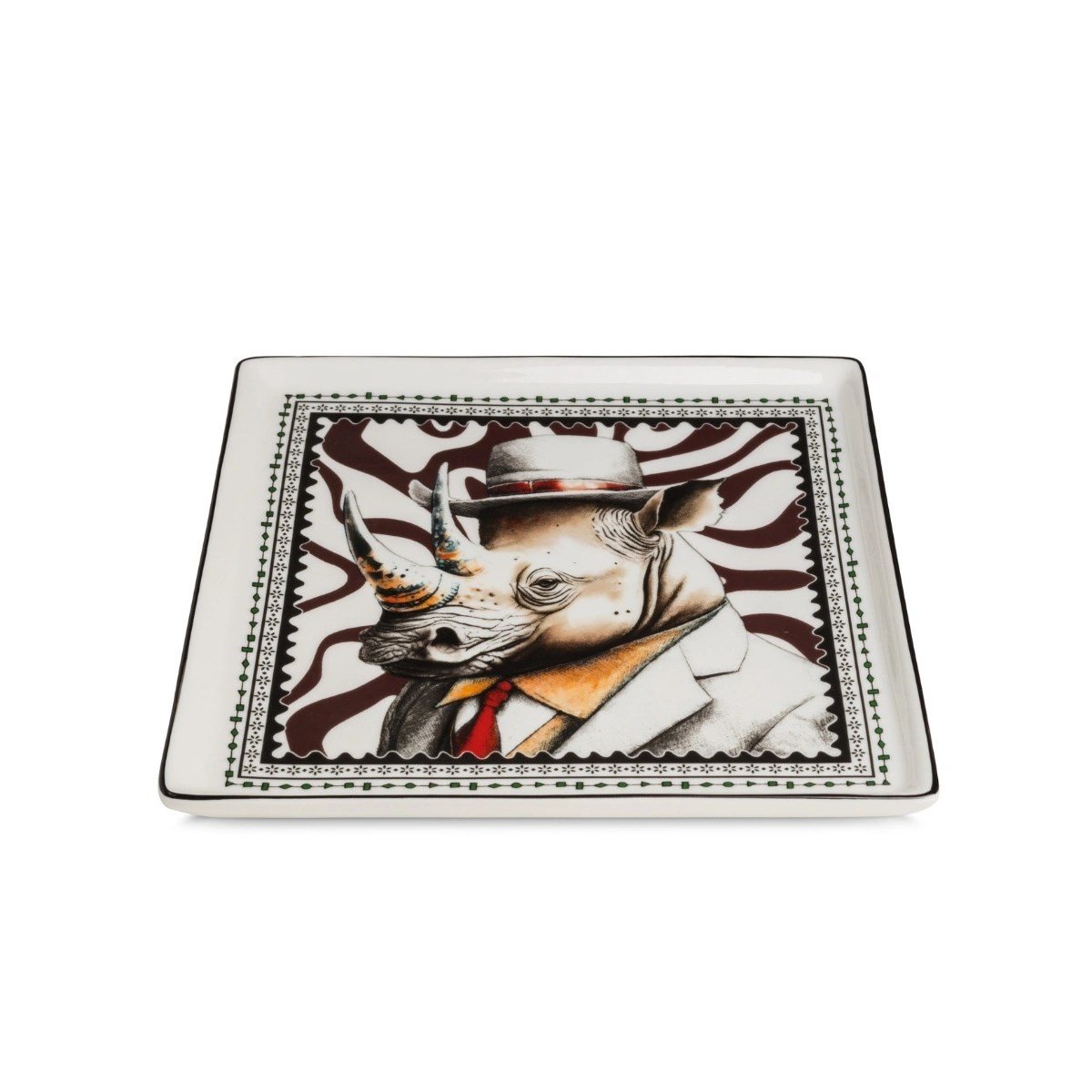 Egan Italy Human Essence Gergedan Desenli Tabak 19x19 cm