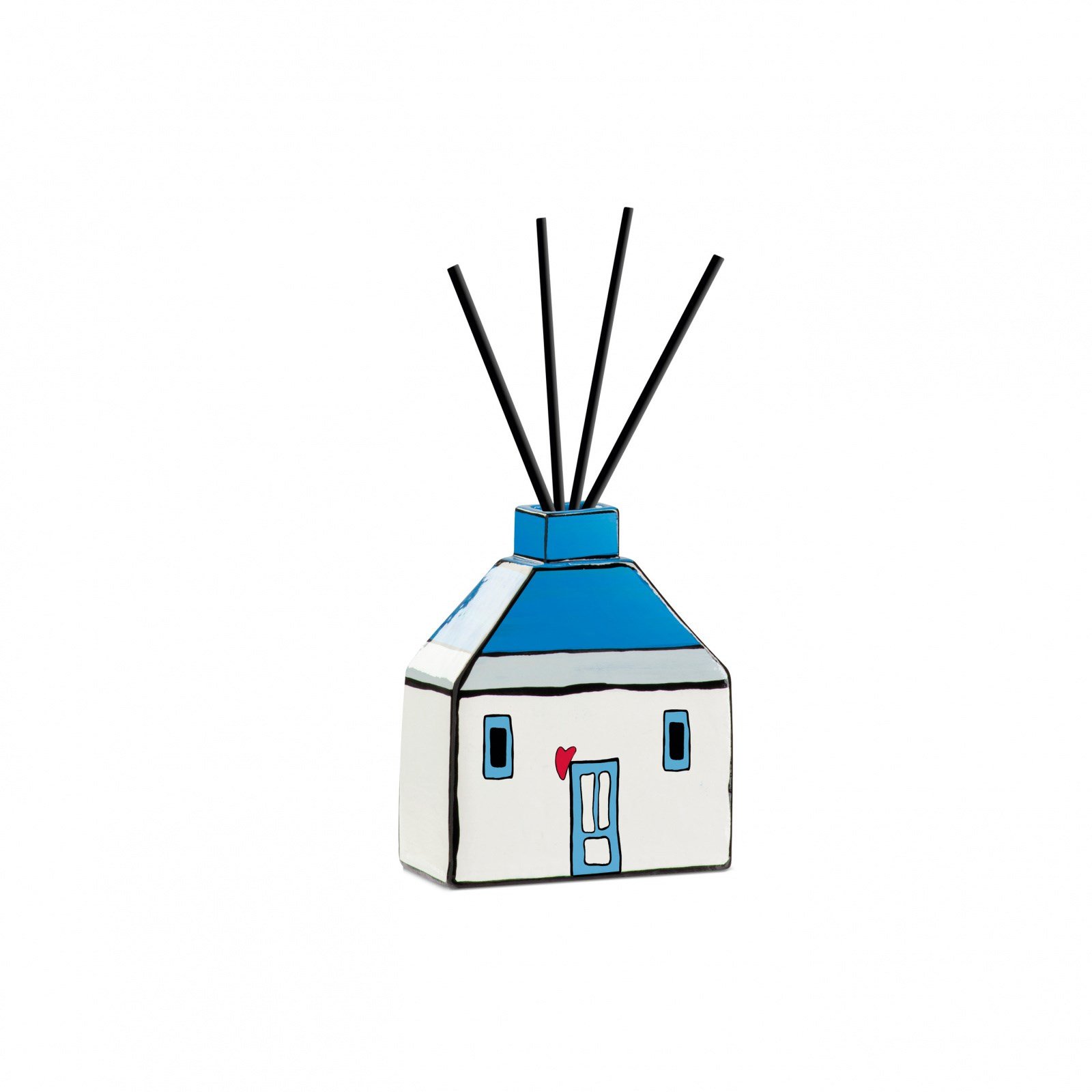 Egan Italy Le Casette Çubuklu Koku Difüzörü 11 cm x 13 cm Mavi
