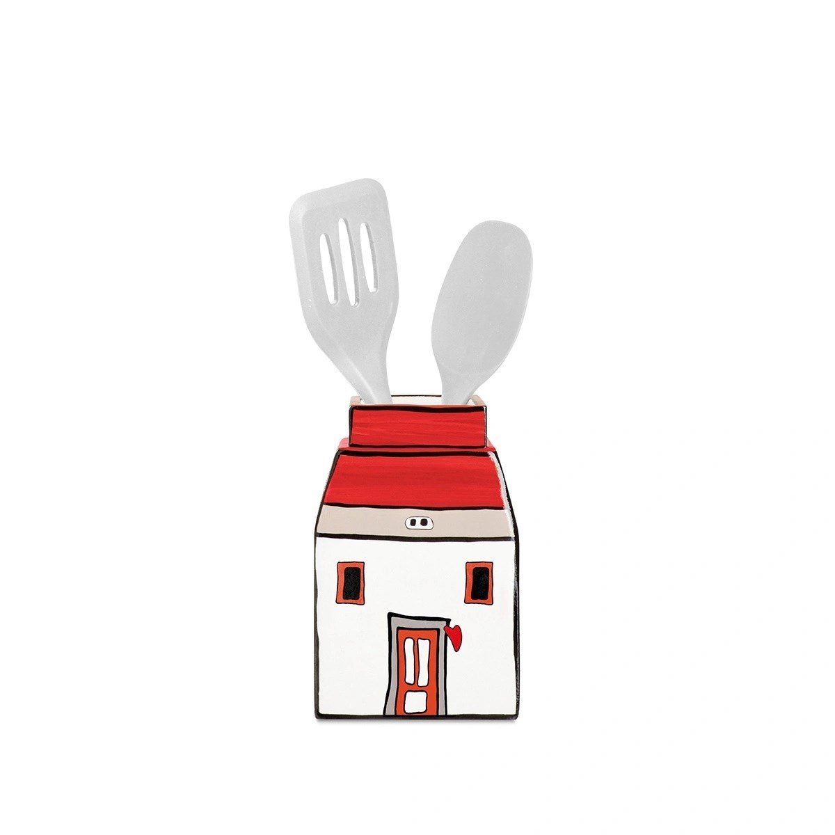 Egan Italy Le Casette Le Casette Kaşıklık Kırmızı 11x17 cm