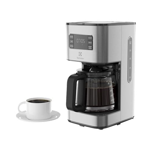Electrolux E5CM1-6ST Create 5 Filtre Kahve Makinesi | Zaman Ayarlı Demleme, Aroma Seçme, Otomatik Kapanma, Kolay Temizlenebilir Filtre | 1000W, 1.38 Litre, Paslanmaz Çelik