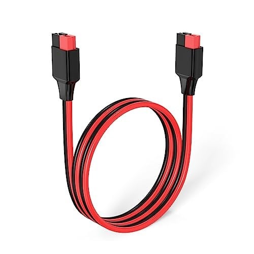ELFCULB Anderson Uzatma Kablosu,12AWG Güneş Uzatma Kablosu Anderson Konnektör,Taşınabilir Güç İstasyonu Güneş Jeneratörü Güneş Paneli ile Uyumlu (2FT)