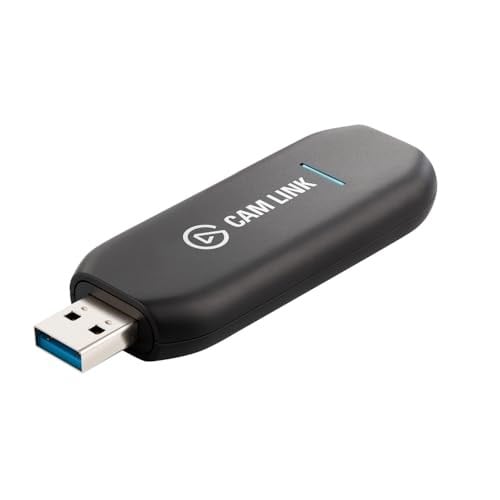 Elgato Cam Link 4K, Harici Kamera Yakalama Kartı, DSLR ile Akış ve Kayıt, Video Kamera, Video Konferans, Ev Ofis, Oyun, OBS, Yakınlaştırma, Ekipler, PC/Mac için 1080p60 Webcam olarak ActionCam