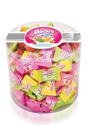 Elvan ibon Sütlü Meyveli Şeker 800 Gr. Silindir