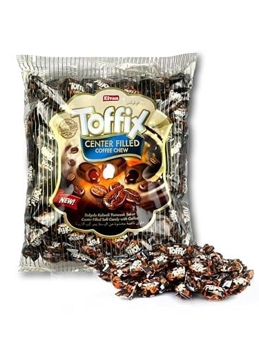 Elvan Toffix Kahveli Şeker 1000 Gr. (1 PAKET)
