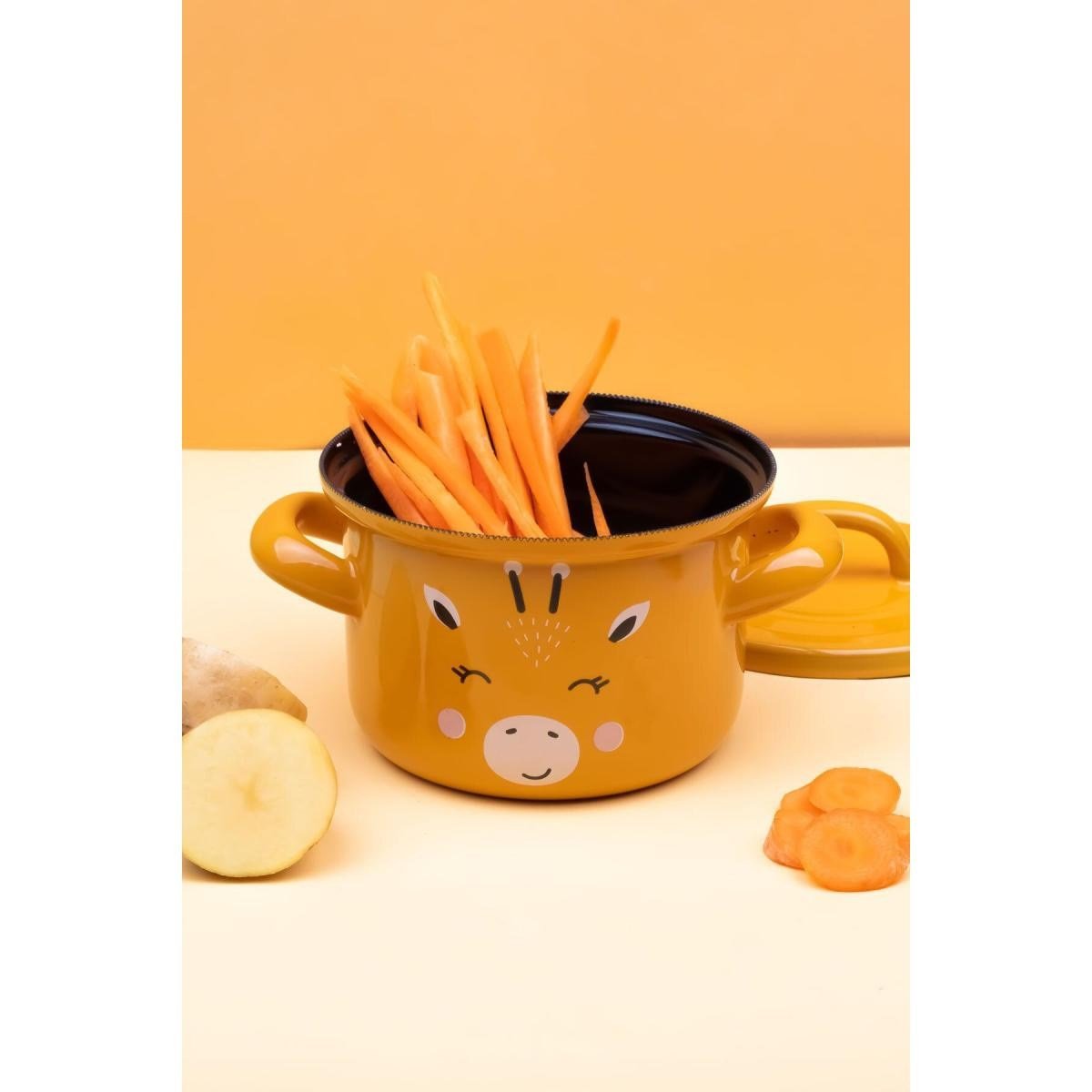 Emaylab Little Giraffe Emaye Mini Bebek Tenceresi 12cm (850 Ml)