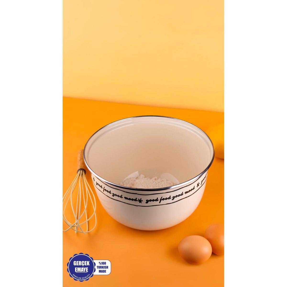 Emaylab Mood Emaye Karıştırma Ve Salata Kabı 24cm 4 Litre (ocağa Da Koyulabi̇li̇r)