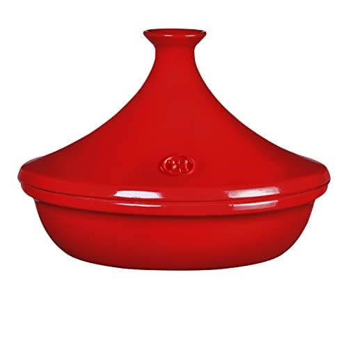 Emile Henry EH345632 güveç – Kavurma tenceresi – Seramik – Grand Cru/kırmızı Ø 32 cm