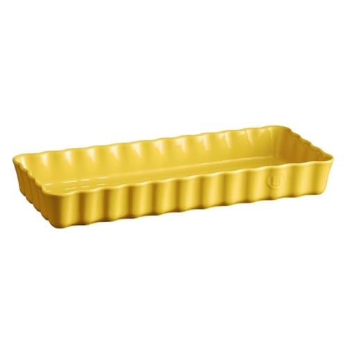 Emile Henry Tart-Börek Fırın Kabı Dikdörtgen 36.5 x 15 cm Mat Sarı/Provence Yellow