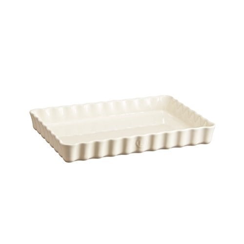Emile Henry Tart Kabı Yuvarlak 24 x 34 cm Ekru/Clay