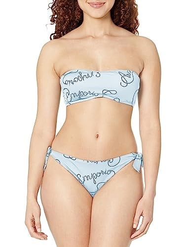 Emporio Armani Emporio Armani Kadın Logomania Band And Bow Brezilya Bikini bikini seti Kadın