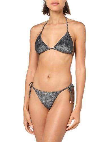 Emporio Armani Triangle And String Brazilian Lurex Bikini Set bikini seti Kadınlar