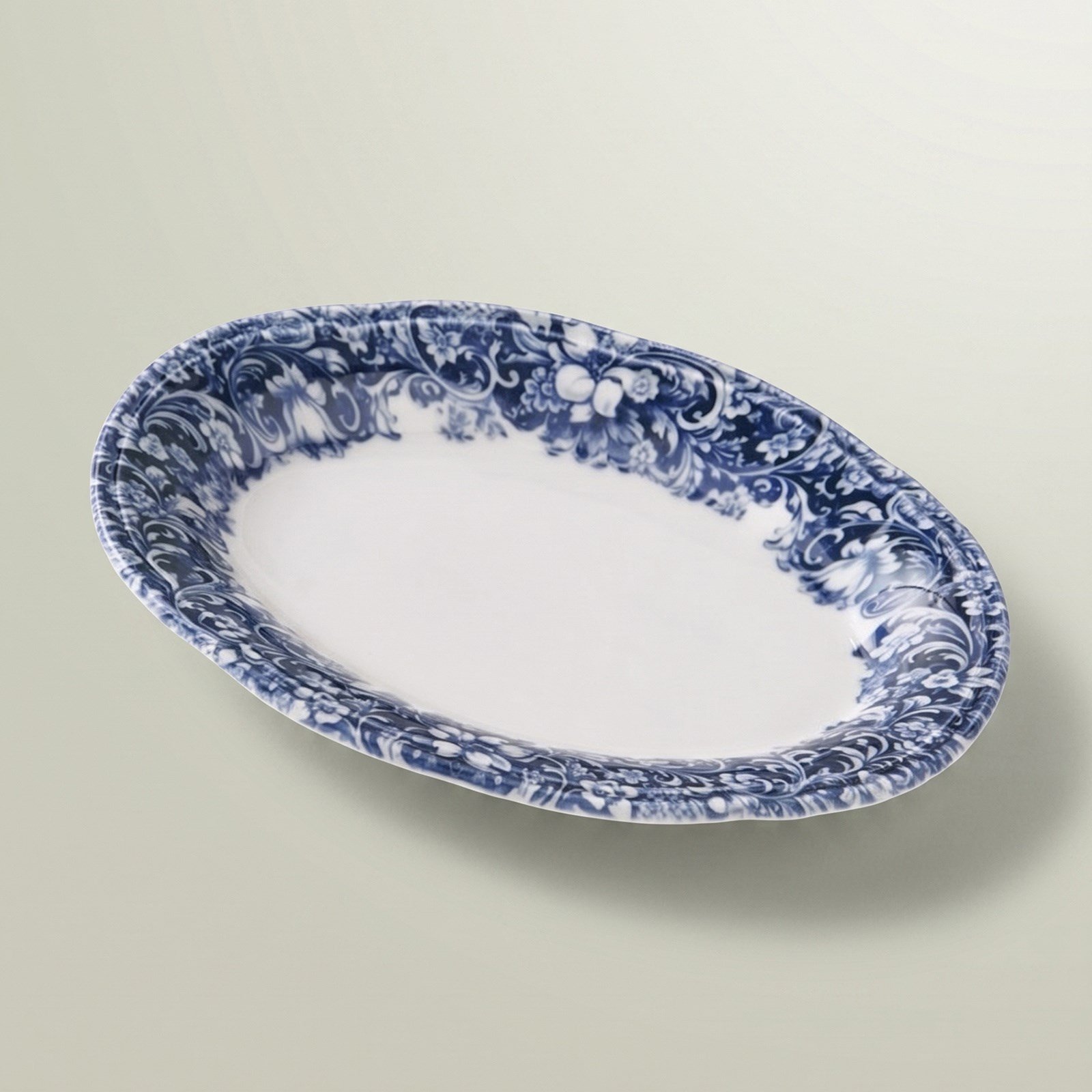 Emsan Floransa Kayık Tabak 21 cm Mavi