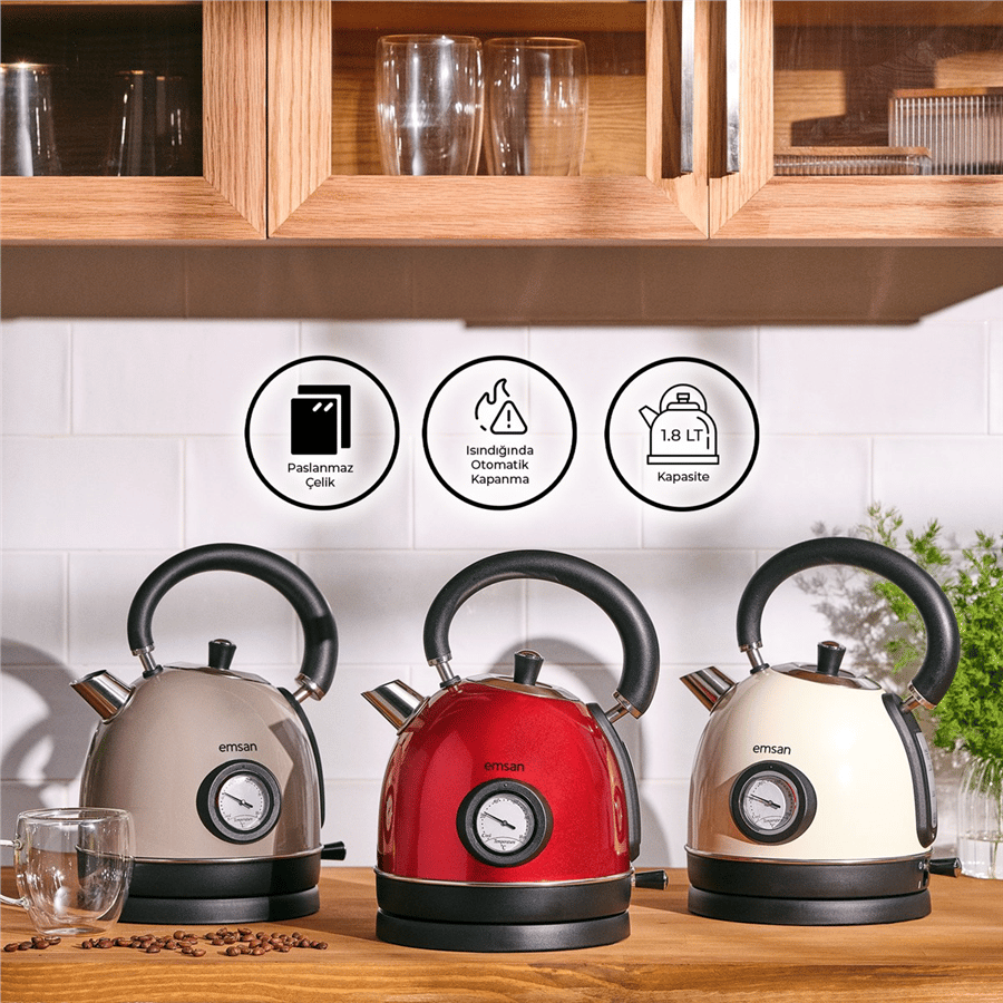 Emsan Turtle Kettle Red