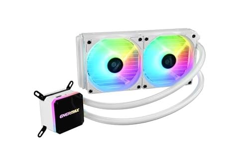 Enermax LiqMax III ARGB 240 mm beyaz AIO sıvı soğutucu, Intel/AMD işlemciler için su soğutma, ARGB fan, ELC-LMT240/360-W-ARGB - Bedenler: 240mm, 360mm