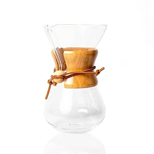 Epinox Cam Dripper Kahve Ekipmanı, 600 ml, 4 cup (Chemex Modeli) - Seçenekler: 400 ml, 600 ml, 800 ml, 1000 ml