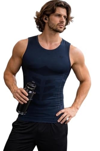 Erkek Breathable Mesh Dikişsiz Spor Atlet