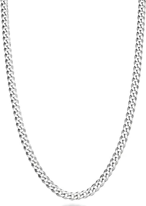 Erkek Paslanmaz Çelik Kolye Traşlı Zincir Unisex Gümüş Renk (55cm-0,5mm)