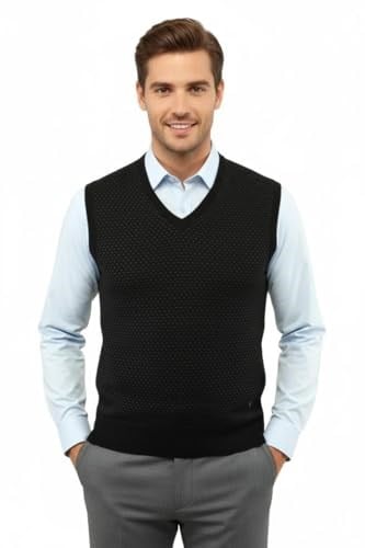 Erkek V Yaka Süveter Çelik Örgü Regular Kalıp 5201H BGL-ST04842 - Bedenler: M, L, XL, XXL