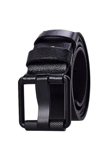 Erkek%100 Hakiki Deri Siyah Boyalı Borulu 4,5 Cm Kot Kemeri Kahverengi