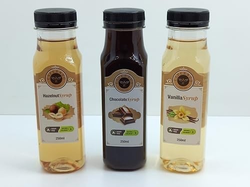 ESPERADO - 3 LÜ KAHVE ŞURUP SETİ - VANİLYA * ÇİKOLATA * FINDIK -ŞEKERSİZ - ZERO- 3 X 250 ML