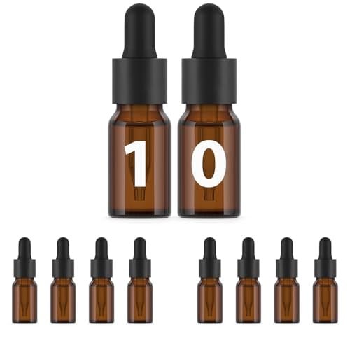 Essenciales 10 ml x 10 ml şişe Cam Amber Pipet Damlalık