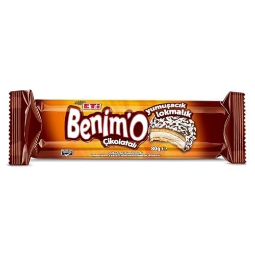 Eti Benimo Lokmalık Çikolatalı Bisküvi 80 g x 18 Adet