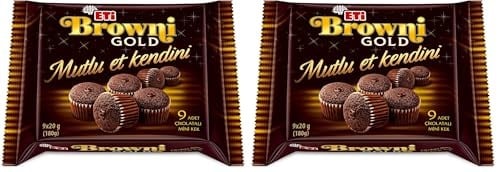 Eti Browni Gold Mini Çikolatalı Kek 180 g 2li paket