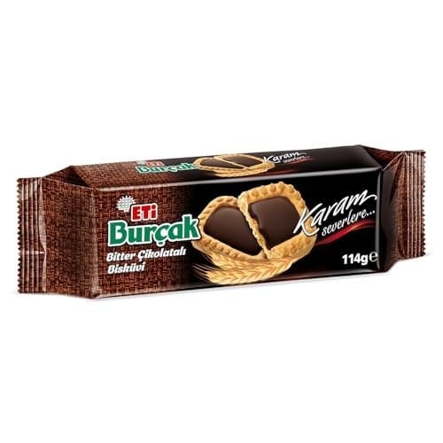 Eti Burçak Bitter Çikolatalı Yulaflı Bisküvi 114 g