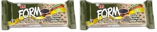 Eti Form Mahlepli Çiyalı ve Çörek Otlu Kepekli Bisküvi 40 g 2li paket