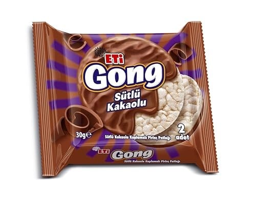 Eti Gong Sütlü Çikolata Kaplamalı Pirinç Patlağı 30 g