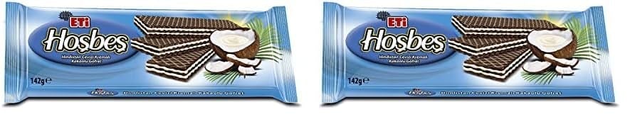 Eti Hoşbeş Hindistan Cevizi Kremalı Gofret 142 g 2li paket