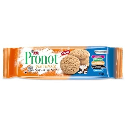 Eti Pronot Glutensiz Hindistan Cevizli Kurabiye 85 g x 12 Adet