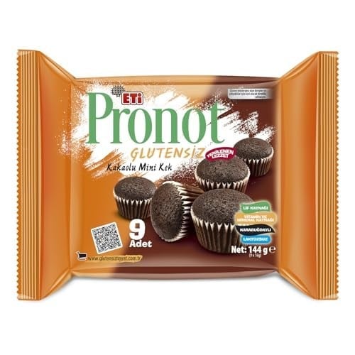 Eti Pronot Glutensiz Kakaolu Mini Kek 144 g x 4 Adet