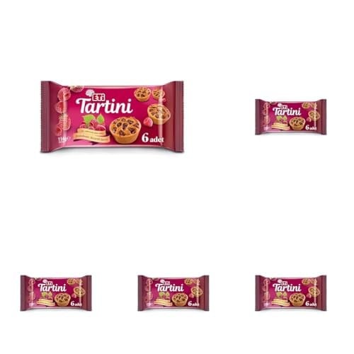 Eti Tartini Frambuazlı Turta 114 g 5li paket