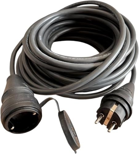 Evden Elektrikli Araba Şarj Uzatma Kablosu Topraklı%100 Bakır 3x2.5mm (SİYAH, 20 METRE) - Seçenekler: 1 METRE, 2 METRE, 3 METRE, 4 METRE, 5 METRE, 10 METRE...