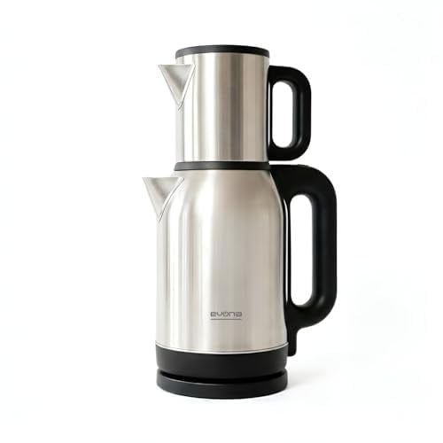 Evona Çelik 2 In 1 Çay Makinesi Su Isıtıcısı & Çaycı Steeltea