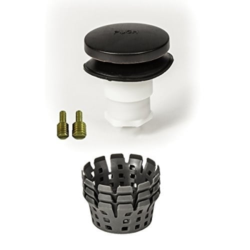 Evrensel Parmak Dokunuşu (Uç Burun, Ayakla Çalışan) Banyo Küveti/Küvet Tahliye Tıkacı 3/8 inç ve 5/16 inç Bağlantı Elemanları içerir