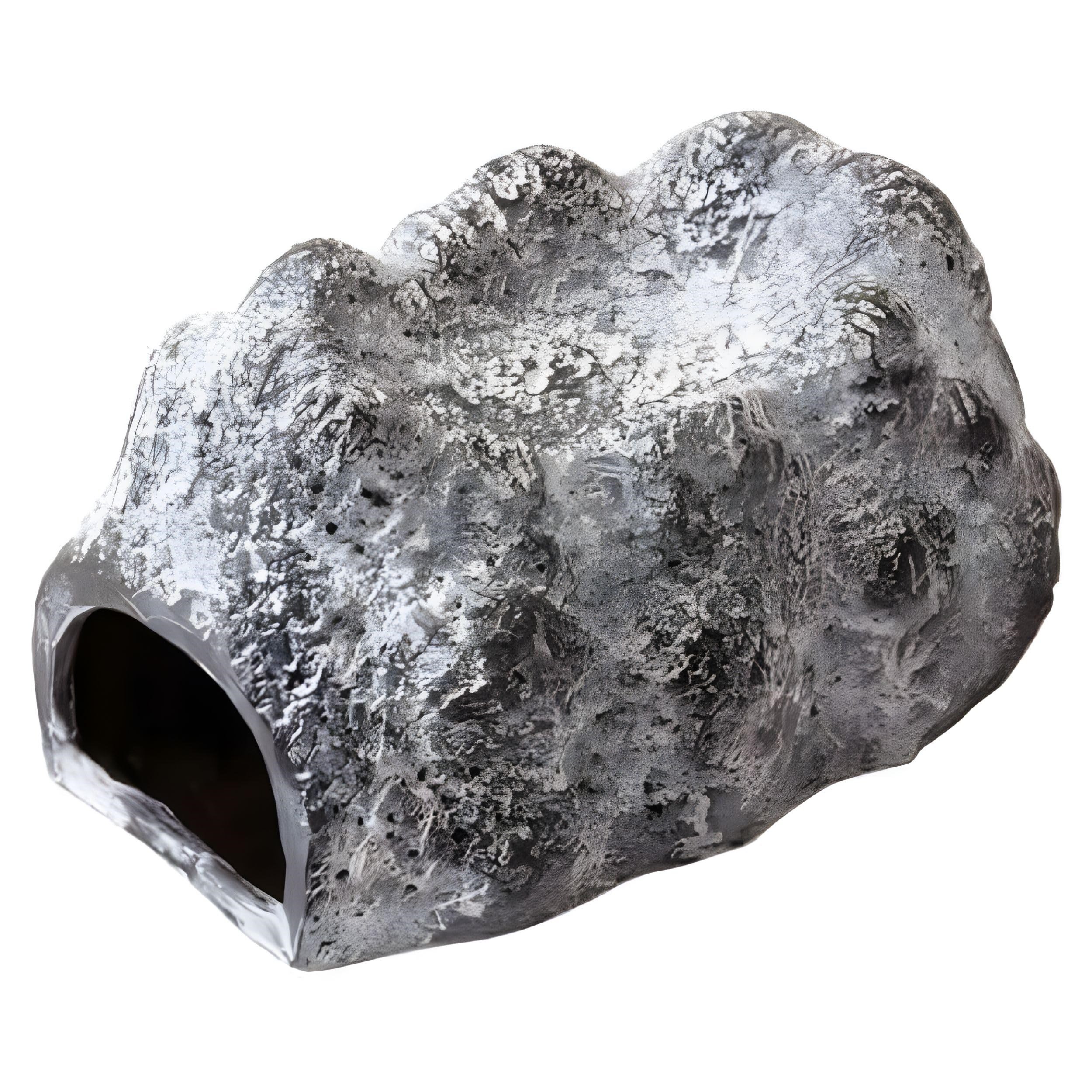 Exo Terra Wet Rock, seramik mağara, sürüngenler, amfibiler ve omurgasızlar için nemli saklama yeri, su rezervuarlı, nem depolamak için seramik mağan, büyük