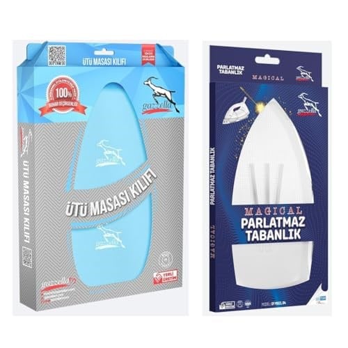 EYM Gazella Ütü Altlığı + Ütü Masası Kılıfı Bezi 50 x 135 cm Mavi