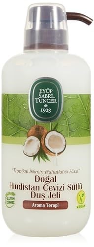 Eyüp Sabri Tuncer Doğal Hindistan Cevizi Sütlü Duş Jeli (600 Ml) - Seçenekler: 600ml, 600ml (2 paketi), 600ml (4 paketi), Pack of 2