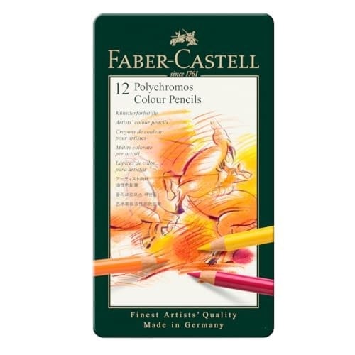 Faber-Castell Polychromos Kuru Boya Kalemi, 12 Renk