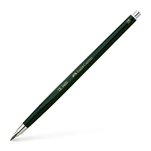 Faber-Castell TK9400 2mm 2B Debriyaj Kalemi, Siyah [Kalemtıraş dahil değildir]