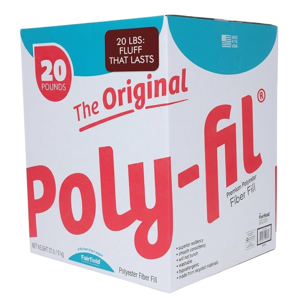 Fairfield Poly-Fil Premier 100% Polyester Fiberfill-20lb Box -PFLB20
